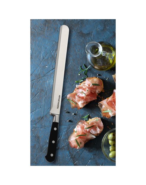 Couteau à jambon noir/gris