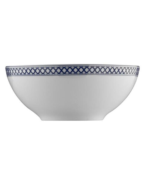 Service de table en porcelaine bleu/blanc - 24 Pièces