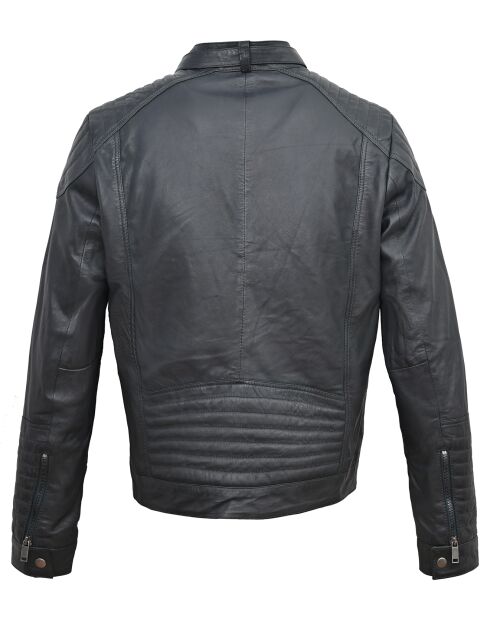 Veste en Cuir Bilbon marine