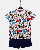 Pyjama Mickey & Friends tween bleu marine/multicolore