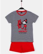 Pyjama tween Mickey rouge/bleu marine