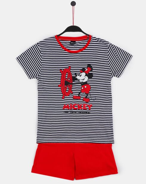 Pyjama tween Mickey rouge/bleu marine