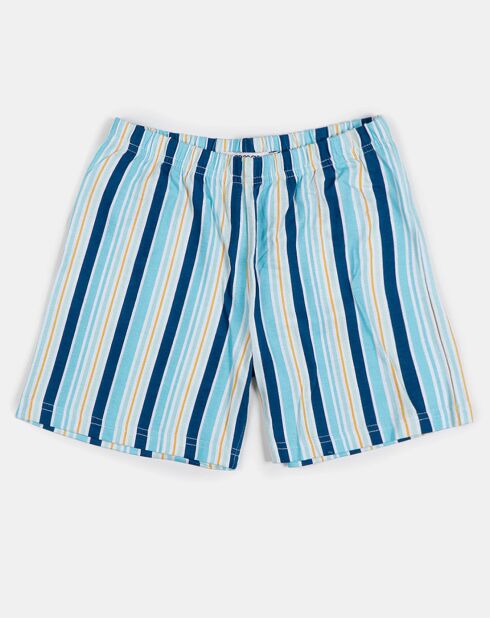 Pyjama Smoothie Time blanc/bleu