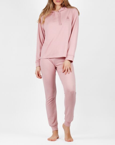 Pyjama à capuche Make it Happen rose