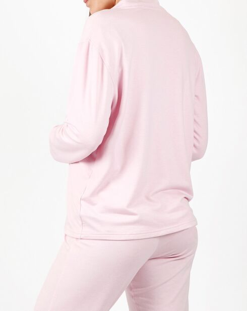 Pinkes Fleece-Sweatshirt Silence