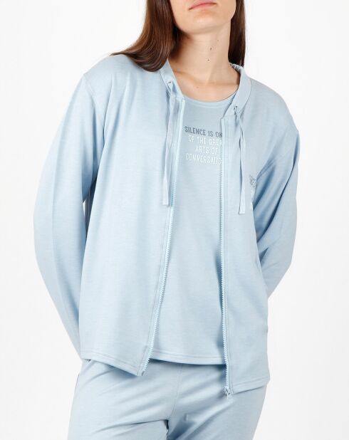 Sudadera polar azul Silence