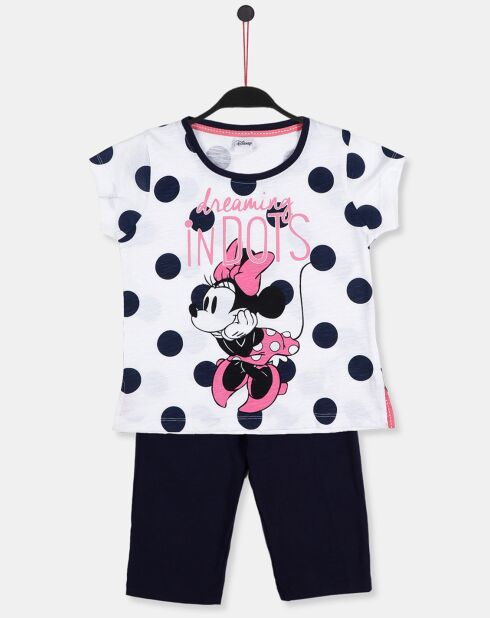 Minnie Couture marineblau/mehrfarbiger gepunkteter Pyjama