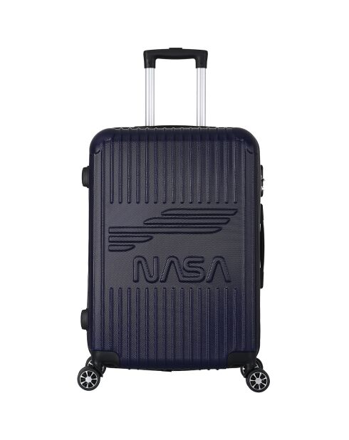Valise Cabine 4 doubles roues Enterprise 55 cm bleu marine