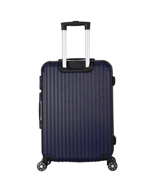 Valise Cabine 4 doubles roues Enterprise 55 cm bleu marine