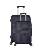 Maleta Enterprise Cabin con 4 ruedas dobles, 55 cm, azul marino