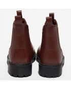 Chelsea boots en Cuir Poussin marron