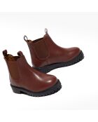 Chelsea boots en Cuir Poussin marron