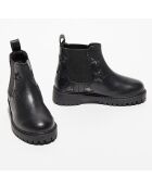 Chelsea boots en Cuir Superstar noires