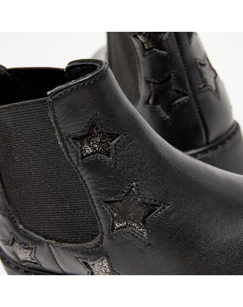 Chelsea boots en Cuir Superstar noires