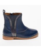 Bottines en Cuir Lilou marine