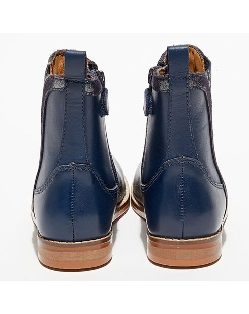 Bottines en Cuir Lilou marine