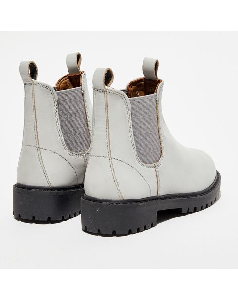 Chelsea boots en Cuir Poussin grises