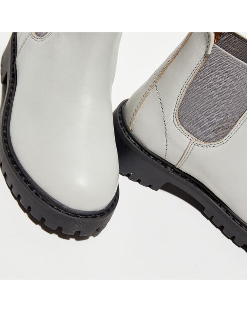 Chelsea boots en Cuir Poussin grises