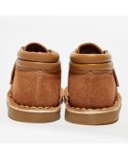 Bottillons en Velours de Cuir Chouchou camel