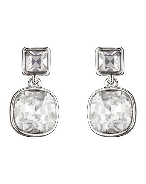 Parure Noha argenté/blanc