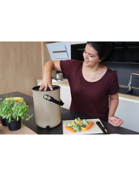 Composteur Bokashi Organko +1 kg d'activateur capuccino - 9.6L