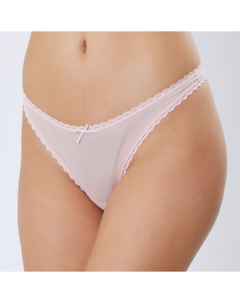 String en tulle blush