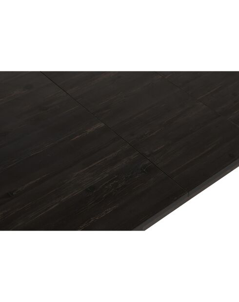 Table à manger inci noir -130+30x79x80 cm