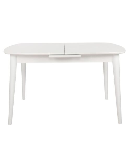 Table à manger Retro blanche - 130+30x75x80 cm
