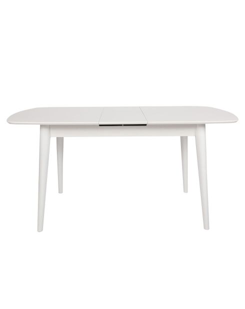 Table à manger Retro blanche - 130+30x75x80 cm