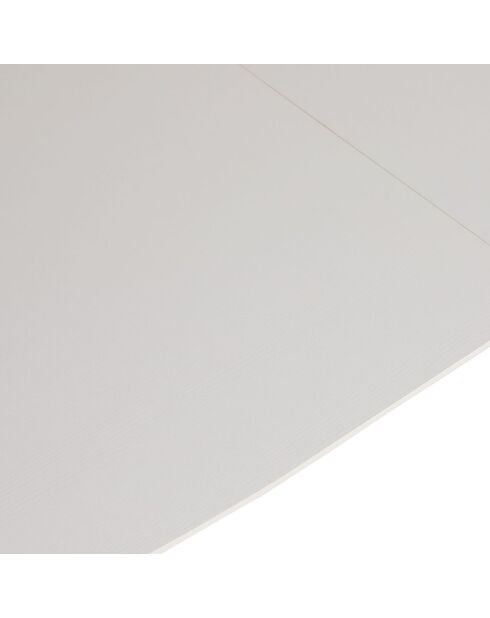 Table à manger Retro blanche - 130+30x75x80 cm