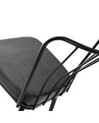 4 Chaises Yildiz noires - 43x82x42 cm