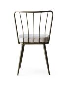 4 Chaises Yildiz  blanc/noir - 43x82x42 cm