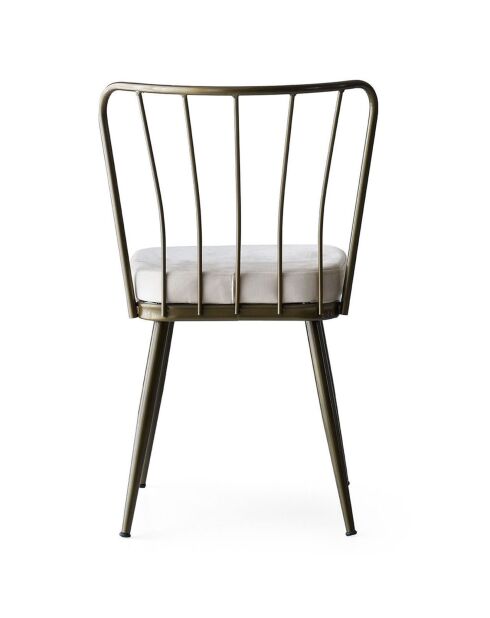 4 Chaises Yildiz  blanc/noir - 43x82x42 cm