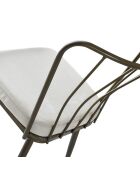 4 Chaises Yildiz  blanc/noir - 43x82x42 cm