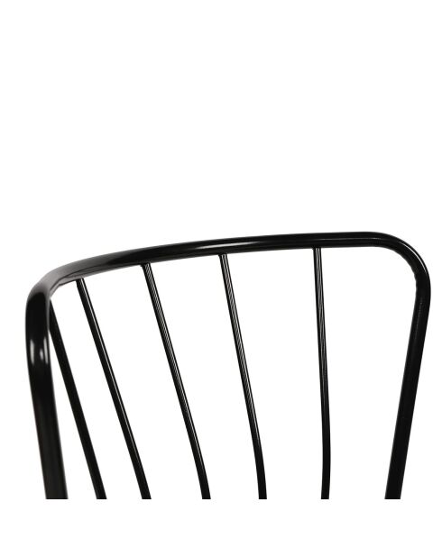 4 Chaises Yildiz noires - 43x82x42 cm
