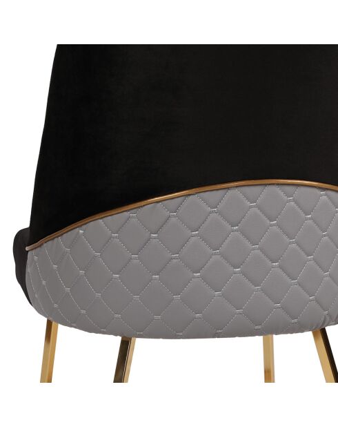 4 Chaises Madrid noires - 50x90x49 cm