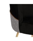 4 Chaises Madrid noires - 50x90x49 cm
