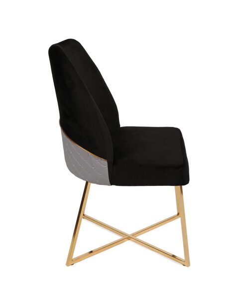 4 Chaises Madrid noires - 50x90x49 cm