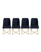 4 sedie Madrid blu - 50x90x49 cm