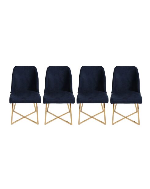 4 sedie Madrid blu - 50x90x49 cm