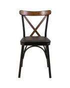 Table + 2 chaises OLV noir