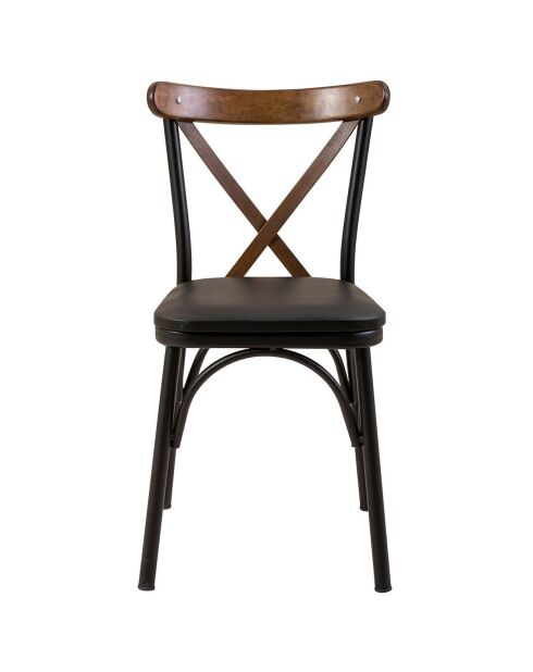 Table + 2 chaises OLV noir