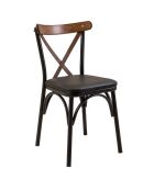 Table + 2 chaises OLV noir