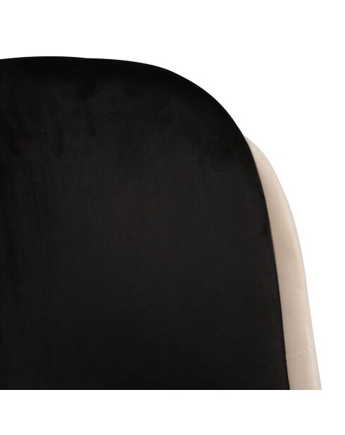 4 chaises dore noires - 54x86x55 cm