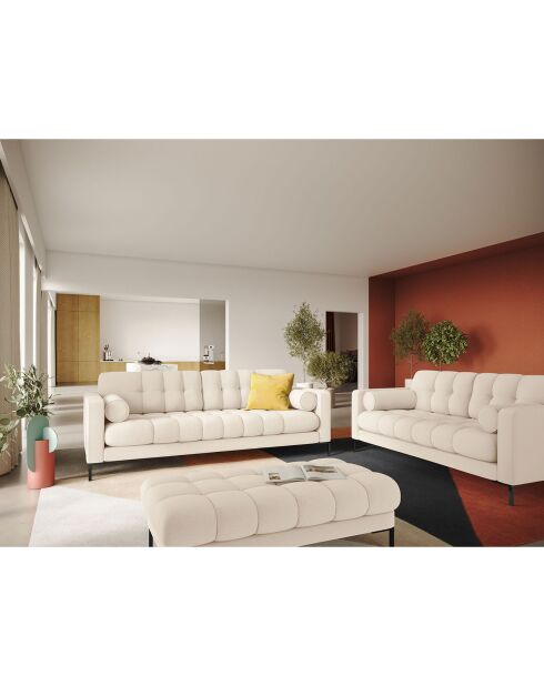 Canapé Bali 3 Places beige clair - 177x92x75 cm