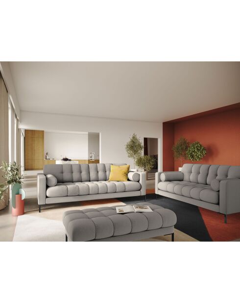Canapé Bali 4 Places gris clair - 217x92x75 cm