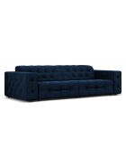 Canapé Velours Aldo 4 Places bleu roi - 244x102x70 cm