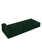 Canapé Gauche Velours Aldo 3 Places vert bouteille - 262x102x70 cm