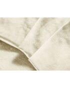 Canapé Velours Convertible Avec Coffre Luca 3 Places beige clair - 250x105x87 cm