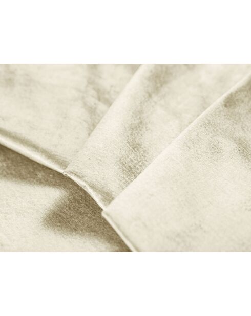 Canapé Velours Convertible Avec Coffre Luca 3 Places beige clair - 250x105x87 cm